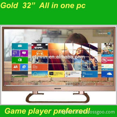 gaming all-in-one pc cheap computer with built-in all in one pc 32" LED backlight monitor wholesale gaming pc